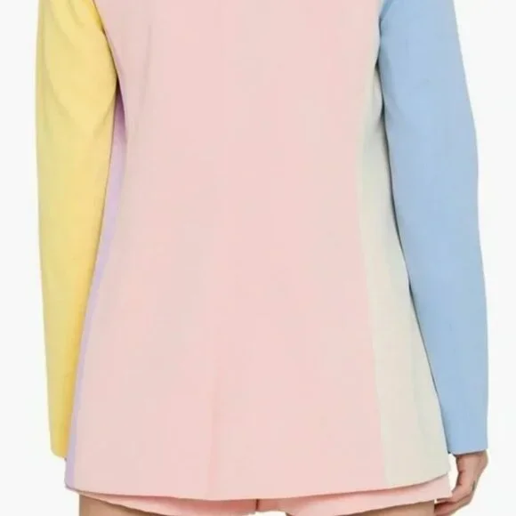 NWT - Endless Rose - Pastel Colorblock Longline Blazer - Size Small - Picture 2 of 12